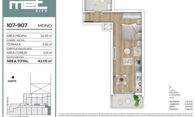 Alquiler Monoambiente Cordón Sur (COD 1152)
