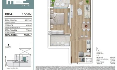 Venta Apartamento 1 Dormitorio en Cordón Sur (COD 731)