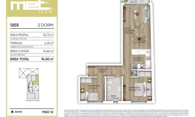 Venta Apartamento de 2 Dormitorios  (COD 196)