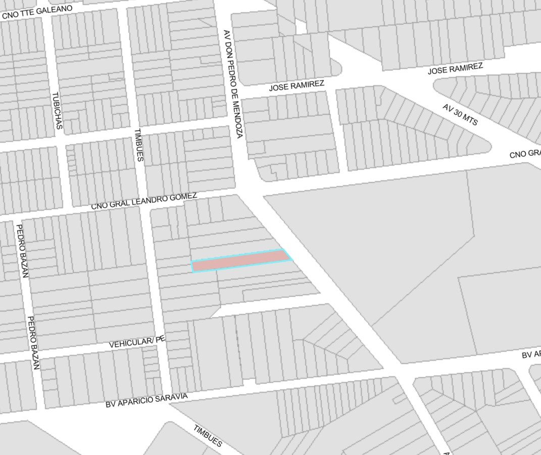 Venta Terreno sobre Av. Pedro de Mendoza