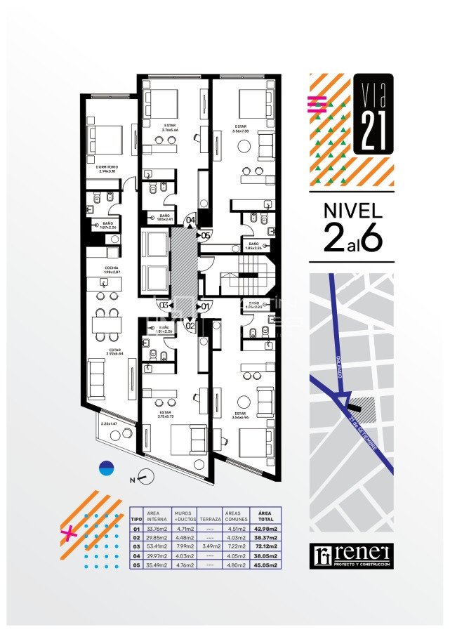 Apartamento ID.359 - Venta Apartamento Monoambiente Pocitos (cod 359)