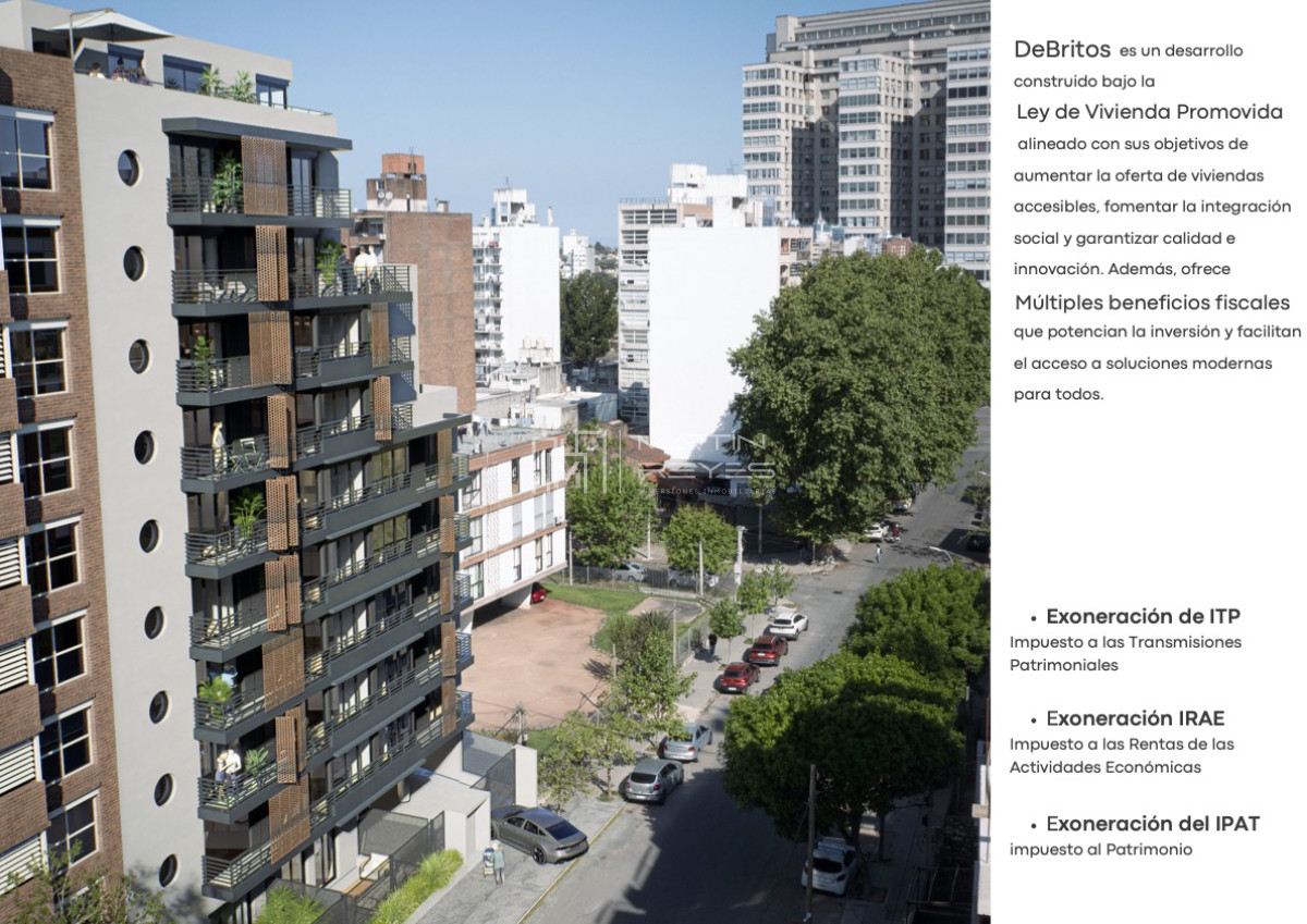 Apartamento ID.1377 - Venta Apartamento 1 Dormitorio en La Blanqueada (cod 1377)