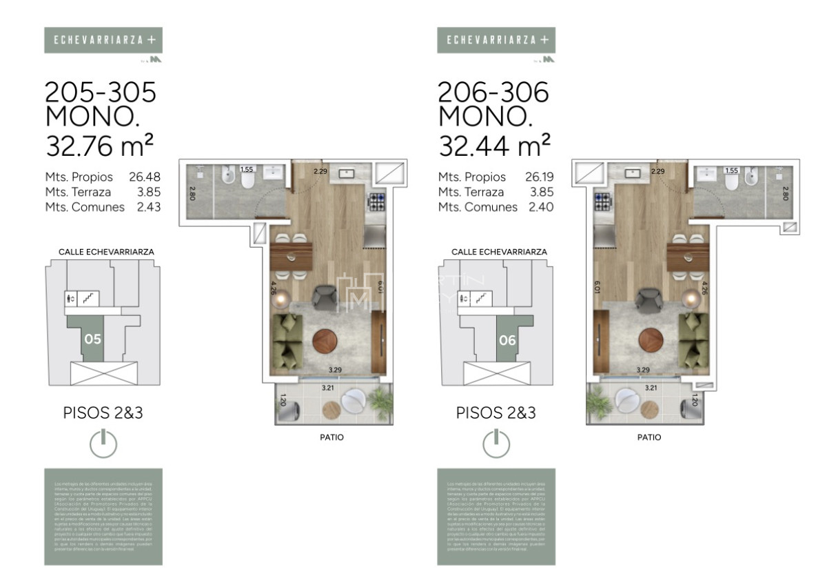 Apartamento ID.1510 - Venta de Monoambiente en Pocitos (cod 1510)