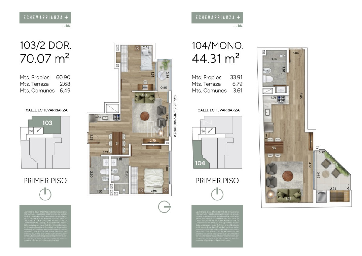 Apartamento ID.1505 - Venta de Monoambiente en Pocitos (cod 1505)