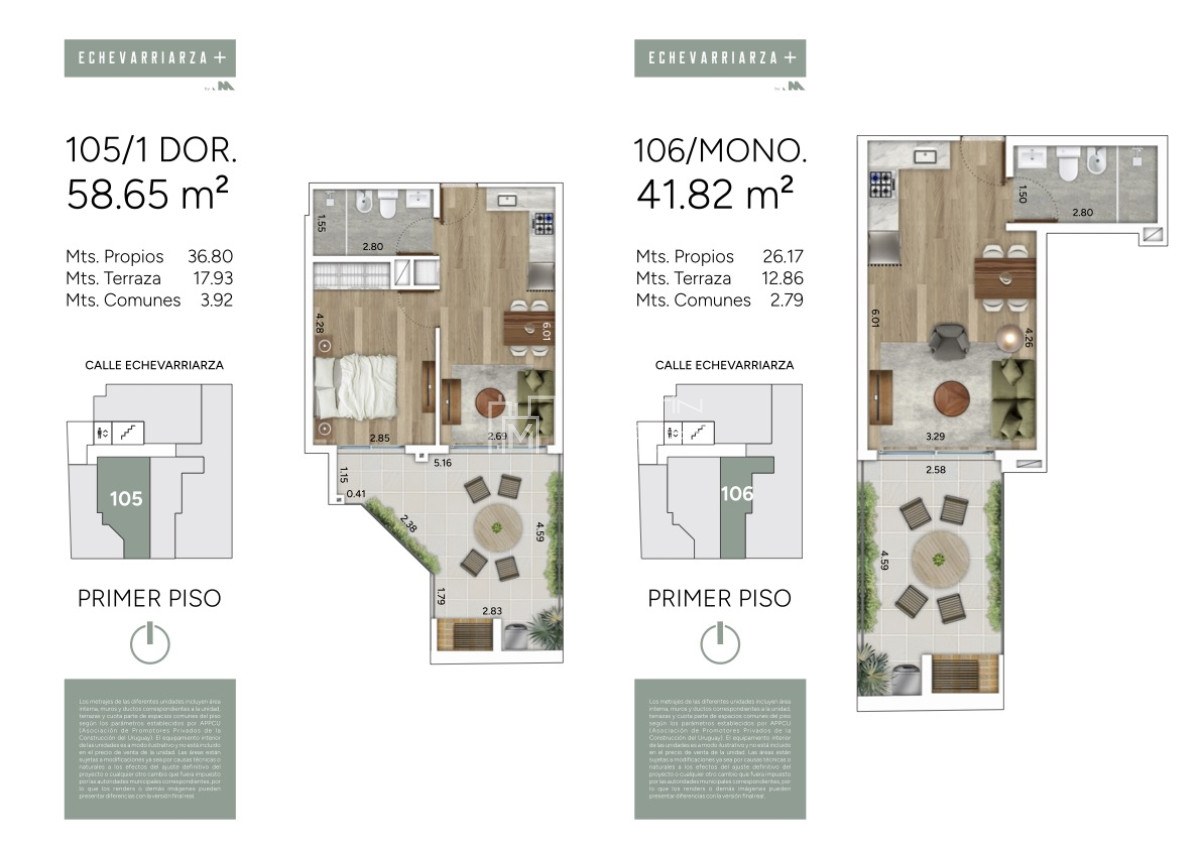 Apartamento ID.1506 - Venta de Monoambiente en Pocitos (cod 1506)