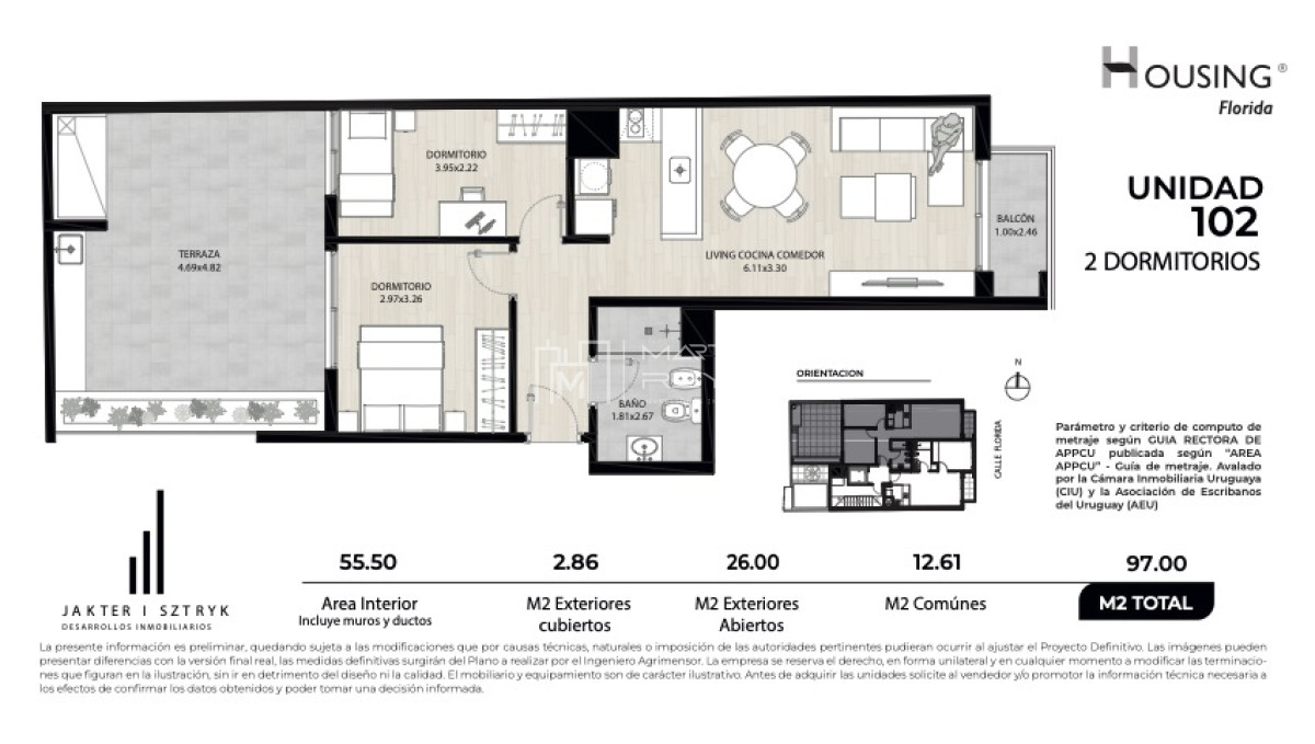 Apartamento ID.1059 - Venta Apartamento 2 Dormitorios en el Centro