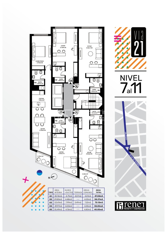 Apartamento ID.1138 - Venta Monoambiente Pocitos (cod 1138)