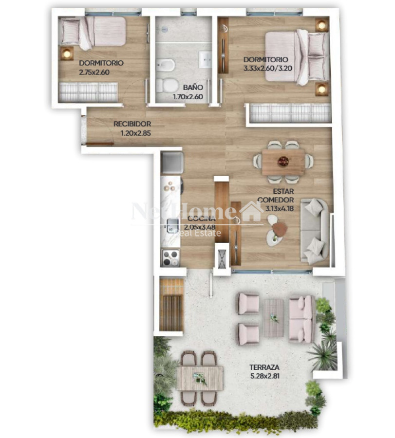 Apartamento ID.425 - Apartamento de 2 dormitorios a la Venta en Cordón