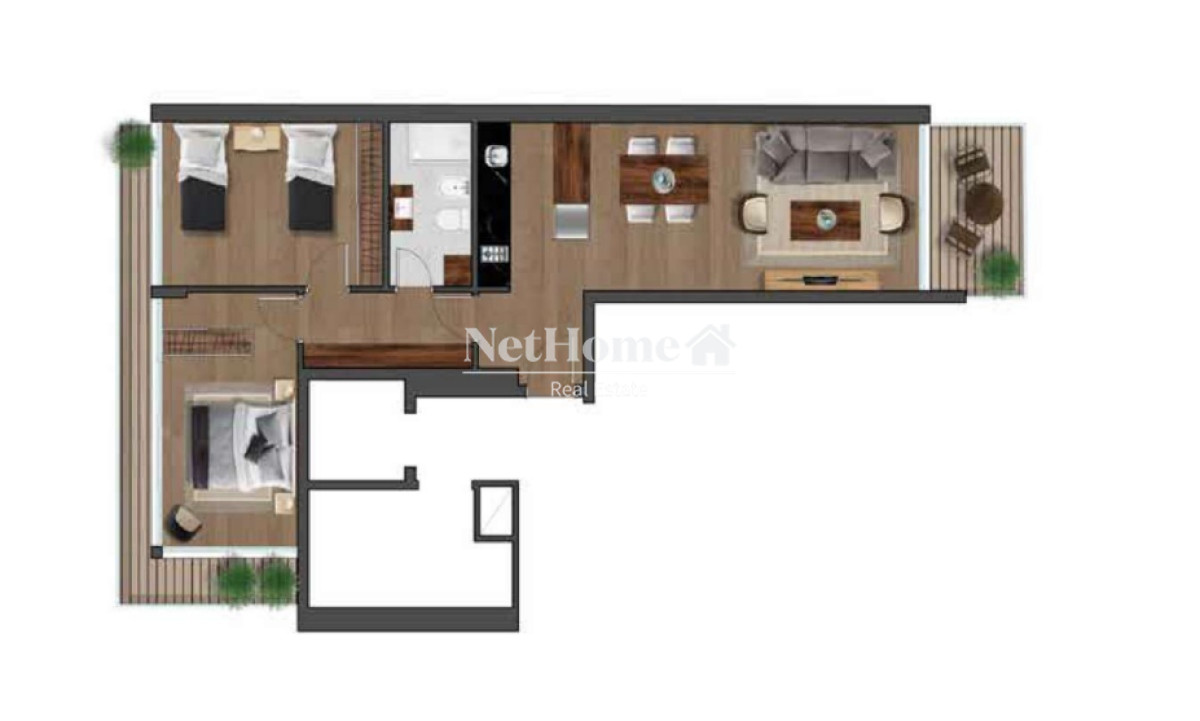 Apartamento ID.490 - Venta de apartamento de 2 dormitorios en Punta Carretas