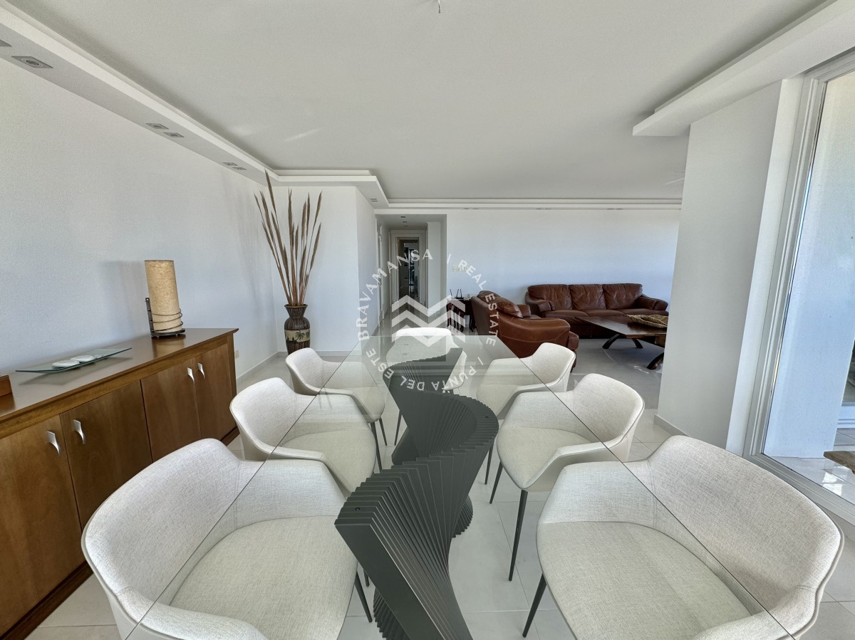 Apartamento ID.287 - Alquiler Anual 3 dormitorios y servicio frente al mar. Torre premium