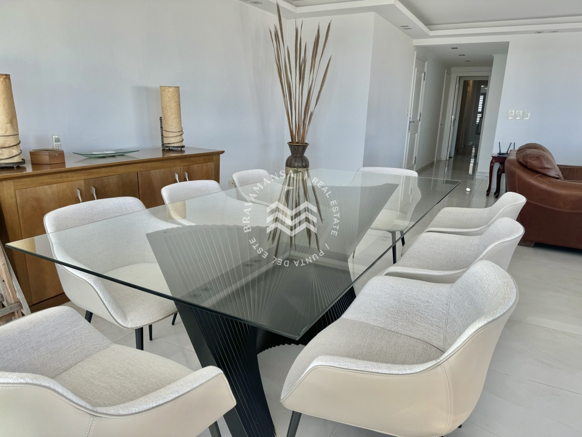 Apartamento ID.287 - Alquiler Anual 3 dormitorios y servicio frente al mar. Torre premium