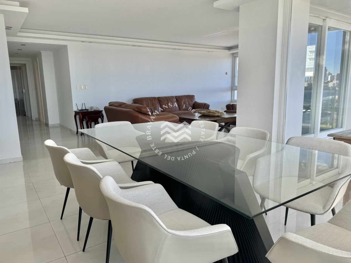 Apartamento ID.287 - Alquiler Anual 3 dormitorios y servicio frente al mar. Torre premium