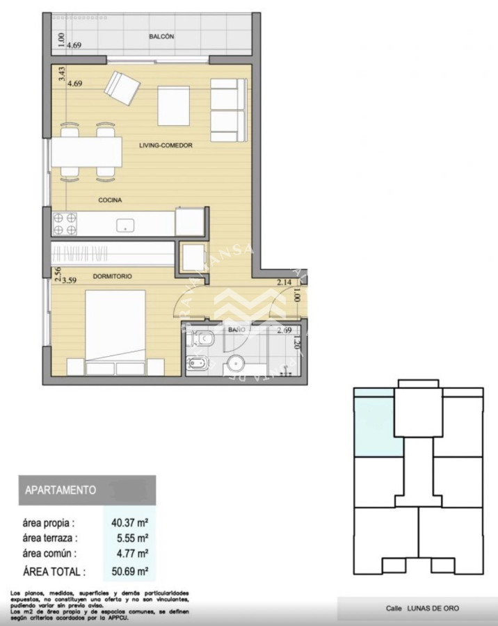 Apartamento ID.321 - OPORTUNIDAD Venta 1 dormitorio en zona Punta Shopping a estrenar