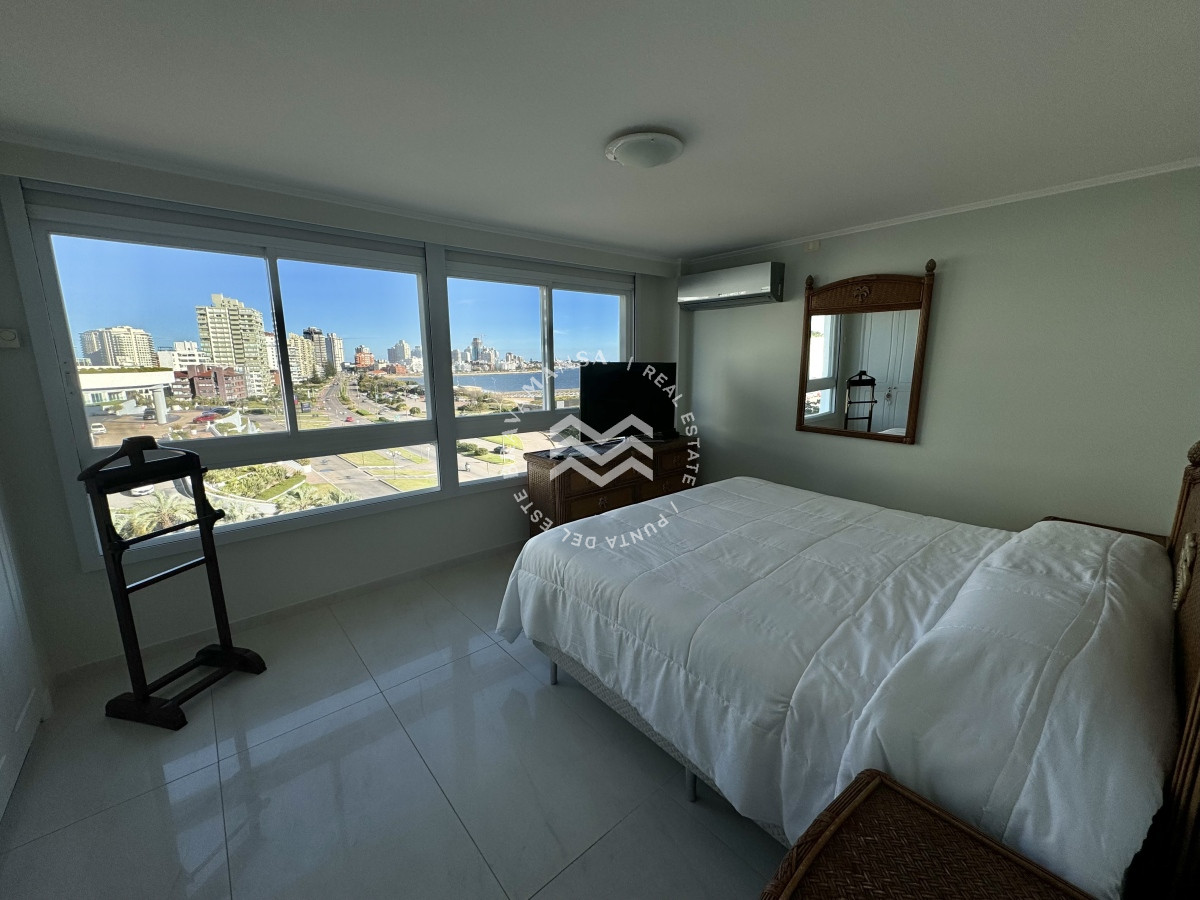 Apartamento ID.287 - Alquiler Anual 3 dormitorios y servicio frente al mar. Torre premium