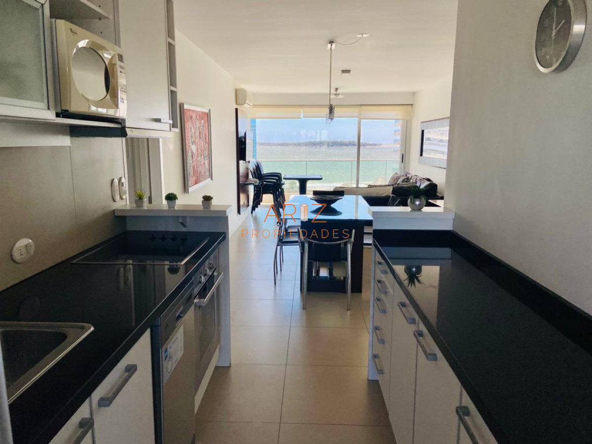 Apartamento ID.1726 - Espectacular alquiler invernal vista al mar 2 dorm 2da linea mansa punta del este