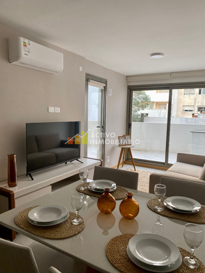 Apartamento ID.21 - Alquiler Anual A Estrenar Amoblado !! 1 Dormitorio+ Patio+garage