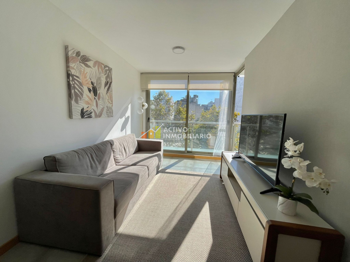 Apartamento ID.523 - Alquiler apartamento 1 dormitorio amoblado   con garaje 