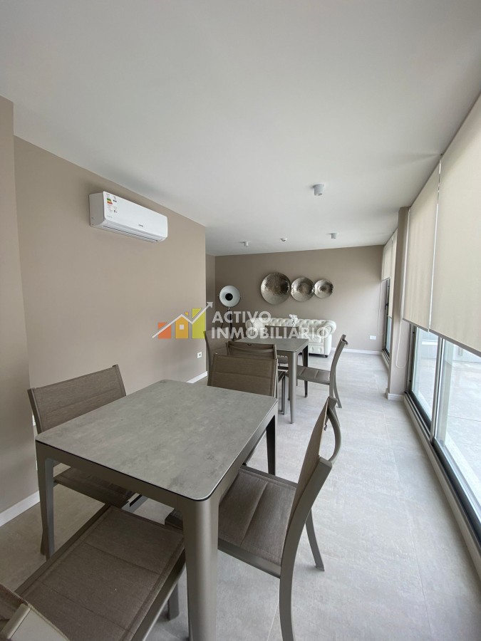Apartamento ID.100 - Alquiler Amoblado 1 Dormitorio + balcón +Patio