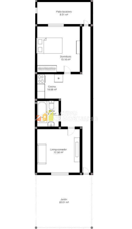 Casa ID.232 - Venta Casa 1 Dormitorio + patio - Belvedere