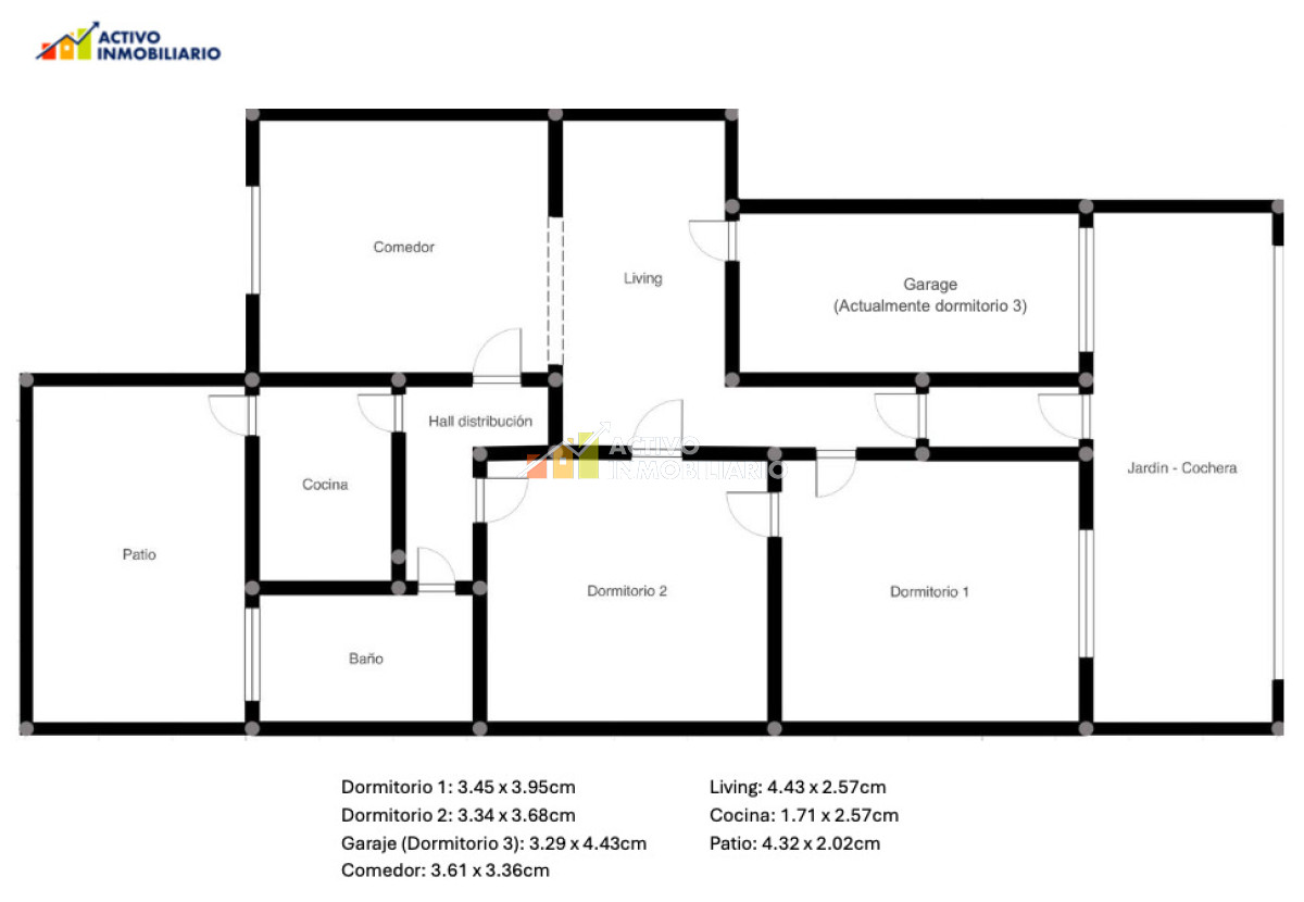 Casa ID.470 - Venta casa 2 dormitorios con garaje frente y patio- Jacinto Vera
