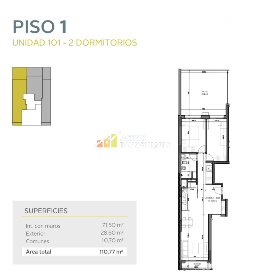 Apartamento ID.205 - Site centenario - 101