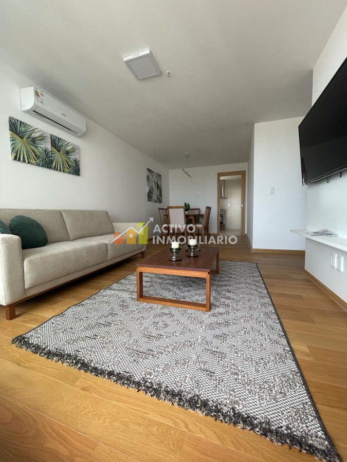 Apartamento ID.209 - Alquiler apartamento amueblado 2 dormitorio + terraza   garaje