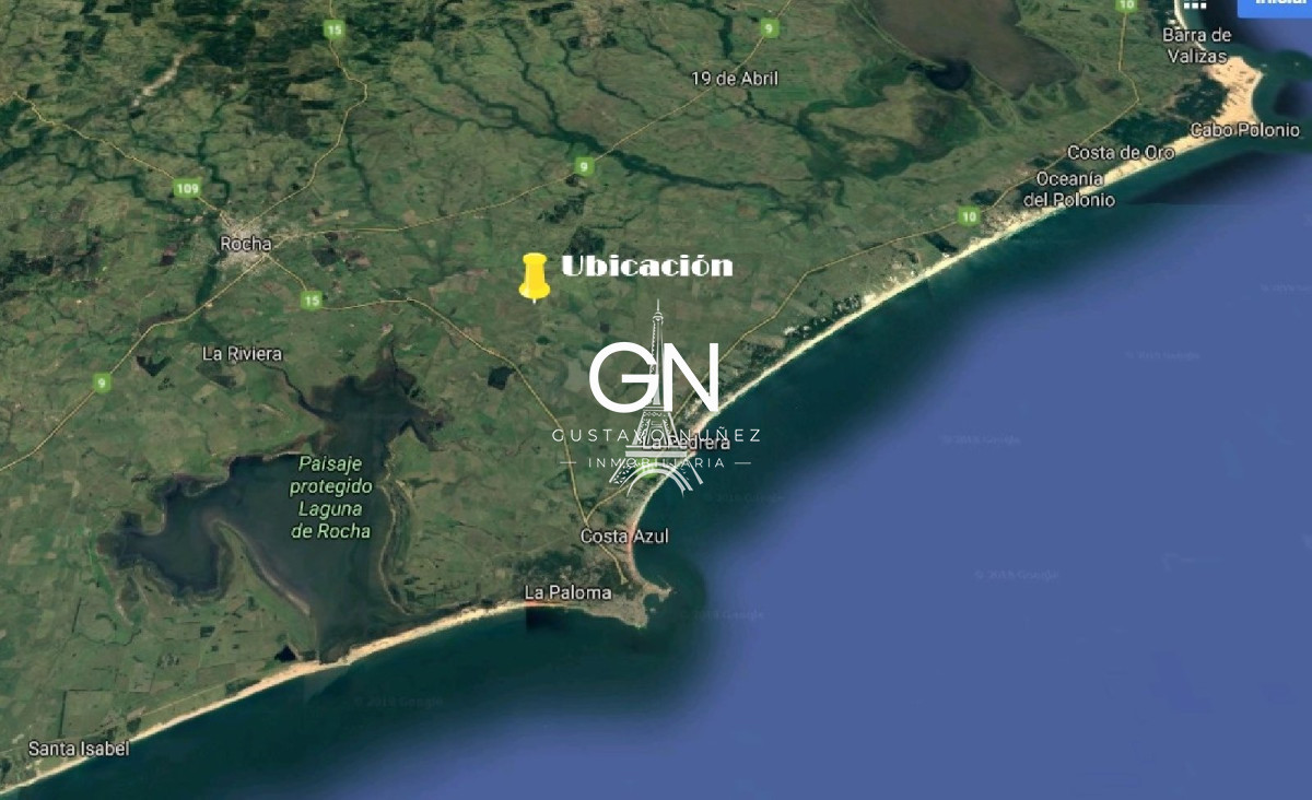 Campo Ref.2948 - A pocos kilómetros de Rocha, La Pedrera y La Paloma.