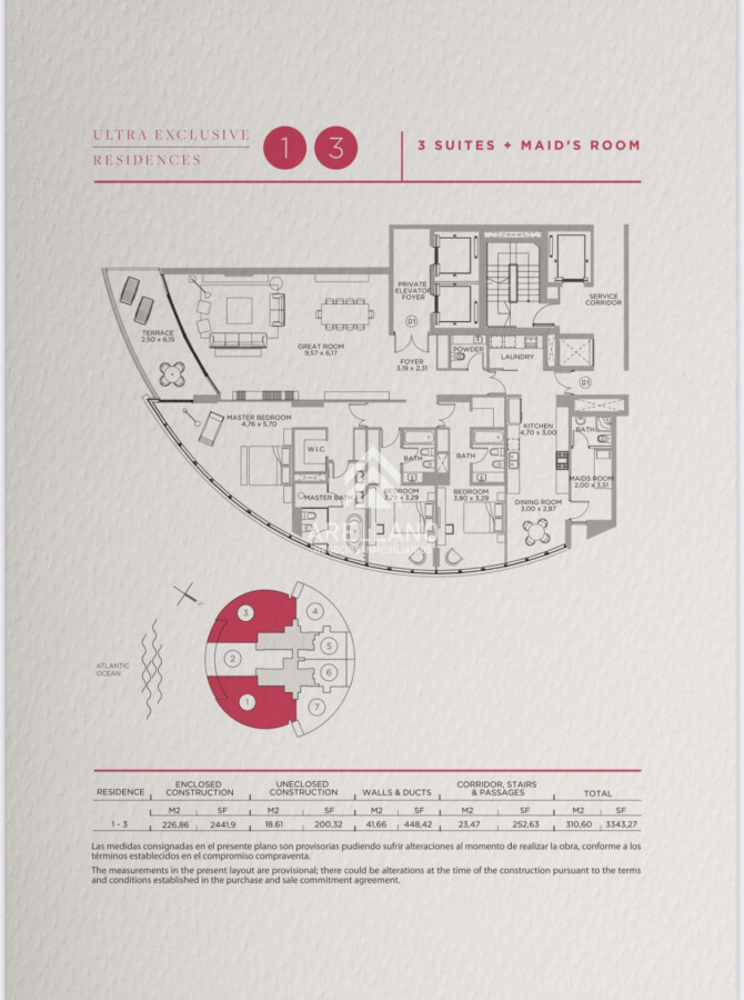 Apartamento ID.4417 - Venta apartamento 3 dormitorios y dependencia Torre trump 