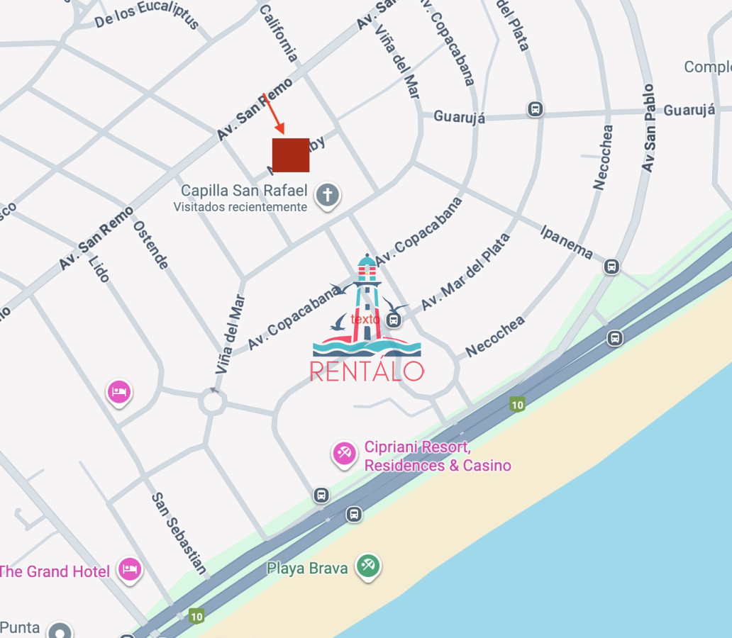 Apartamento ID.525 - Alquiler anual de 2 dormitorios en punta del este San Rafael 
