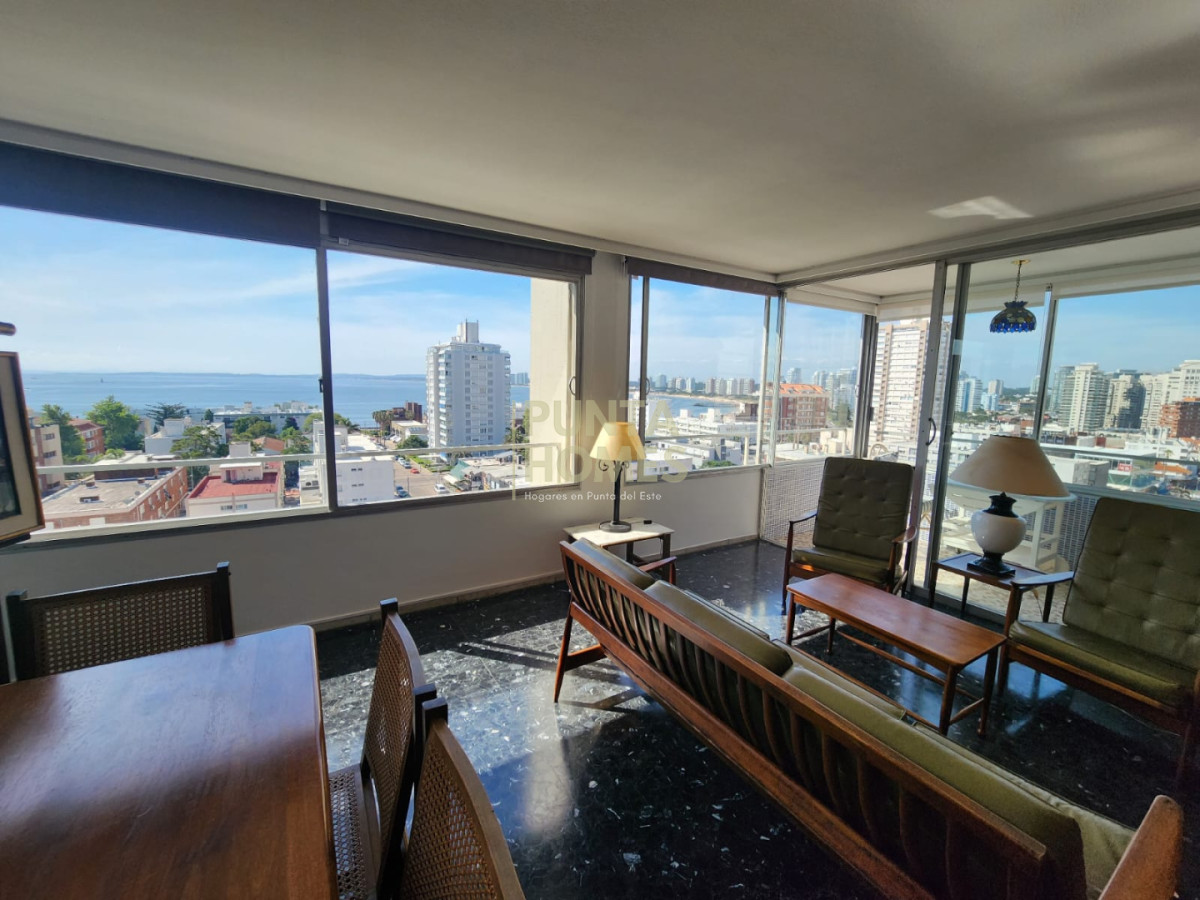 Apartamento ID.3861 - Venta departamento de 2 dormitorios en Edificio Apolo, Península, Punta del Este.