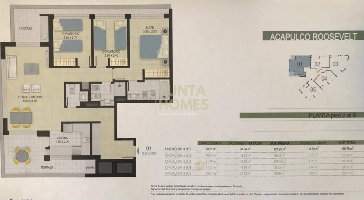 Apartamento ID.1760 - Venta de Departamento de 3 dormitorios + 3 baños.,  Punta del Este.