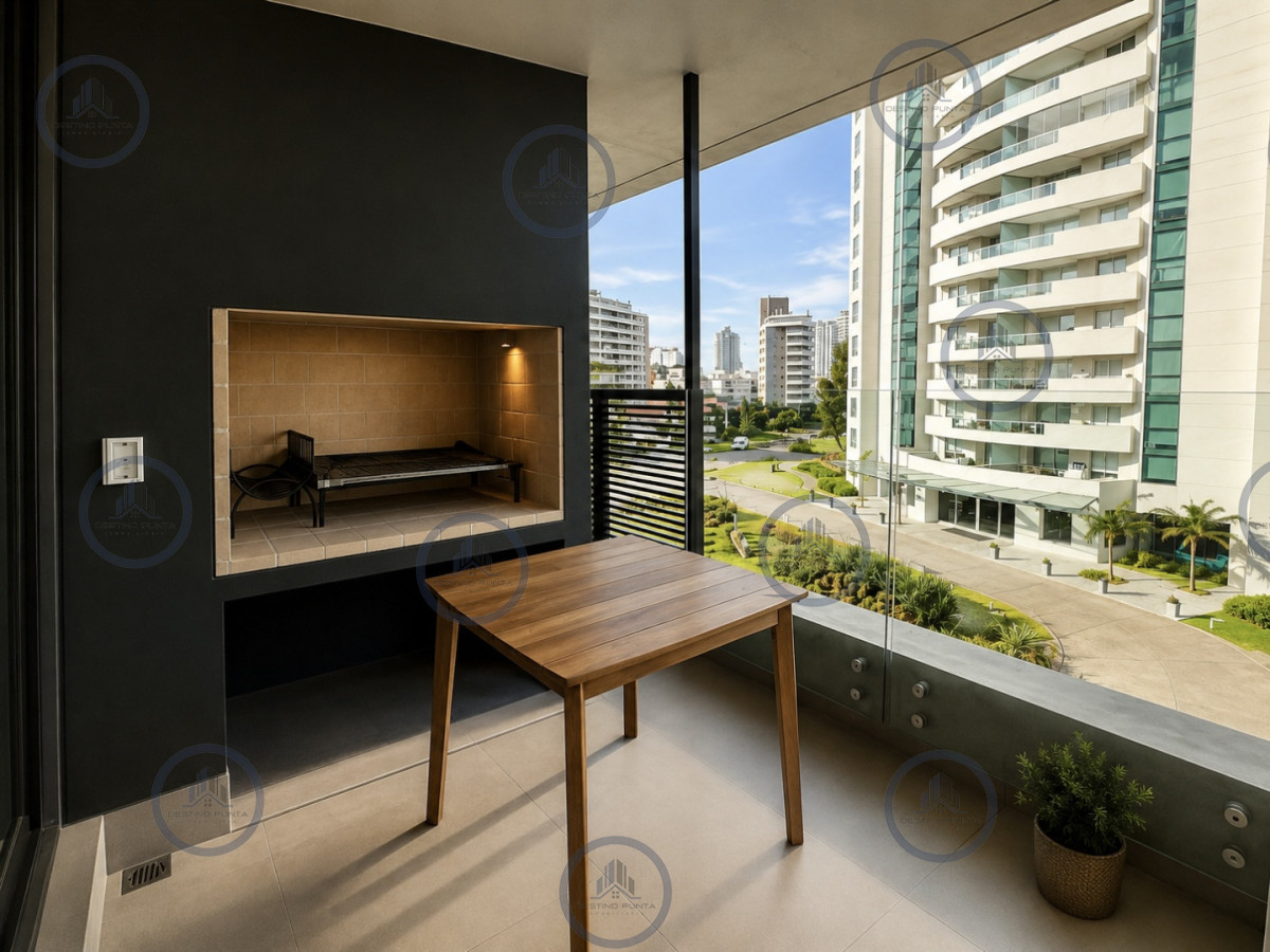 Alquiler Anual e Invernal, Apartamento de 1 dormitorio con Parrillero en Playa Brava — fotografía 3