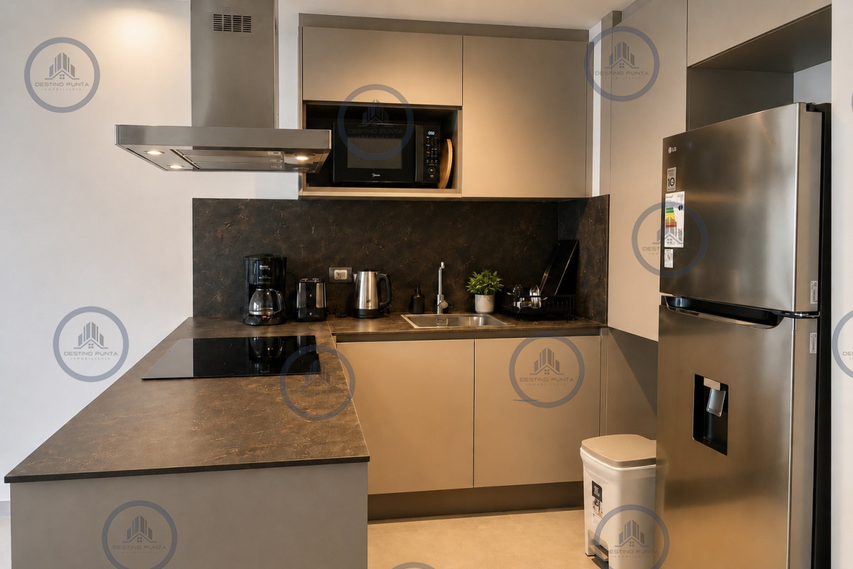 Alquiler Anual e Invernal, Apartamento de 1 dormitorio con Parrillero en Playa Brava — fotografía 4