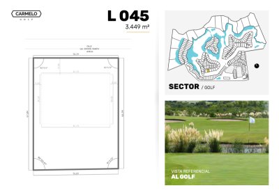 Lote en venta e Carmelo Golf