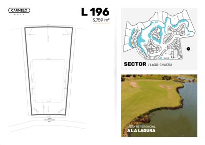 Lote en venta en Carmelo Golf