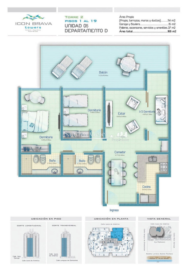 Apartamento ID.2529 - venta en playa brava parada 6