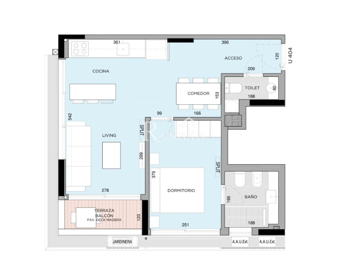 Apartamento ID.118/VENTA-1-DORMITORIO-PUNTA-CARRETAS-GOLF - VENTA 1 DORMITORIO PUNTA CARRETAS GOLF