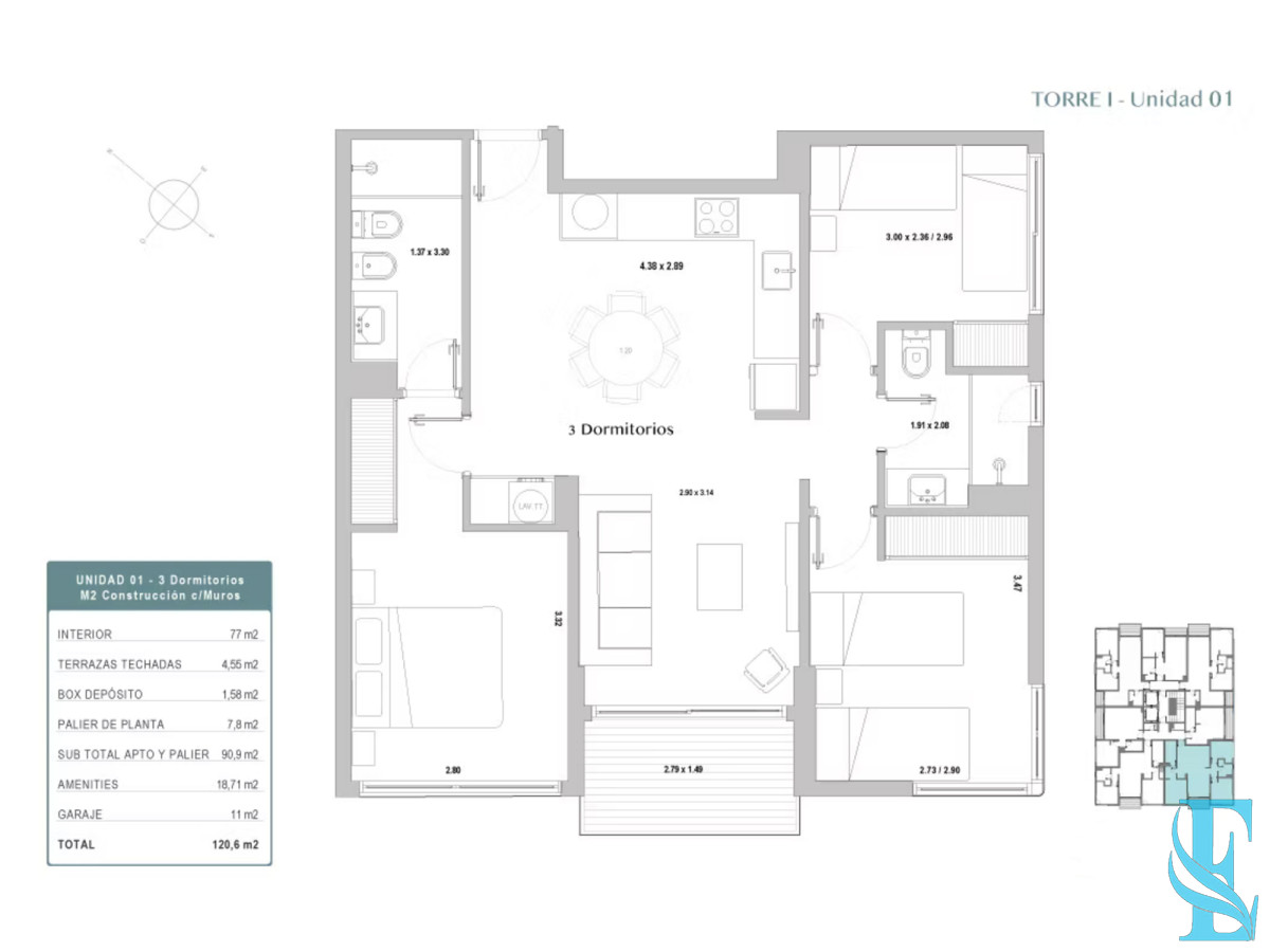 Apartamento ID.807 - Venta Apartamento en Punta del Este Sea Garden Zona Roosevelt