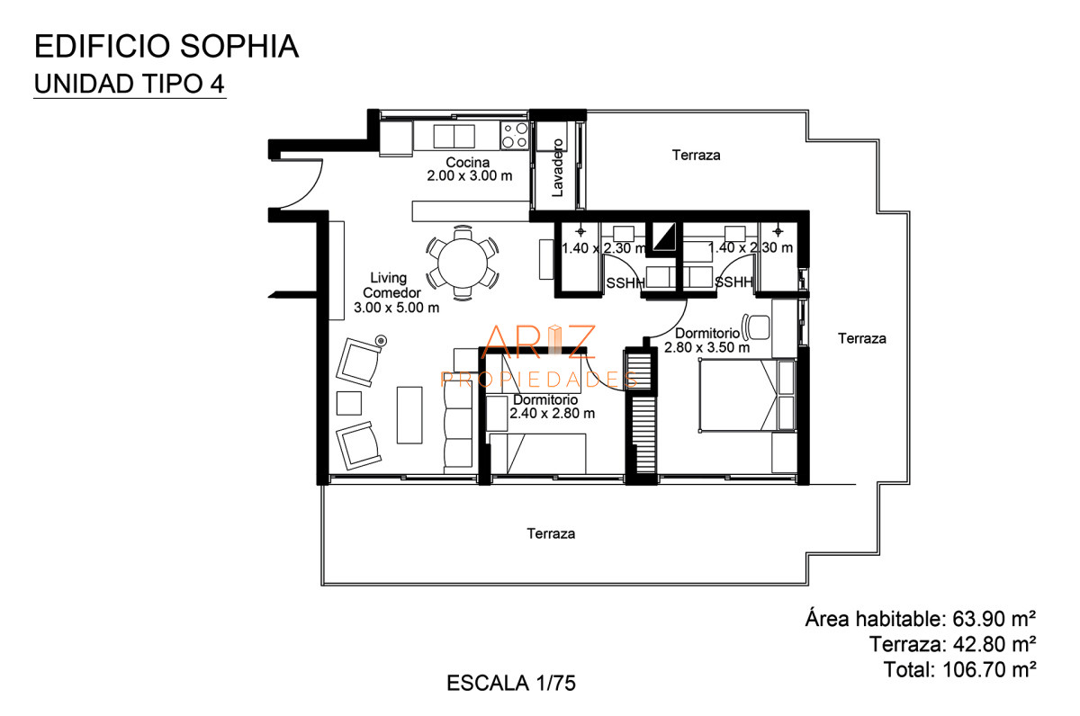 Apartamento ID.2124 - Venta Apartamento a ESTRENAR en Punta del Este Sophia Mansa 2 DORMITORIOS 2 BAÑOS 