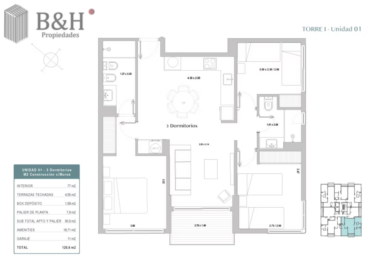 Apartamento ID.7357 - Venta Apartamento en Punta del Este Sea Garden Zona Roosevelt