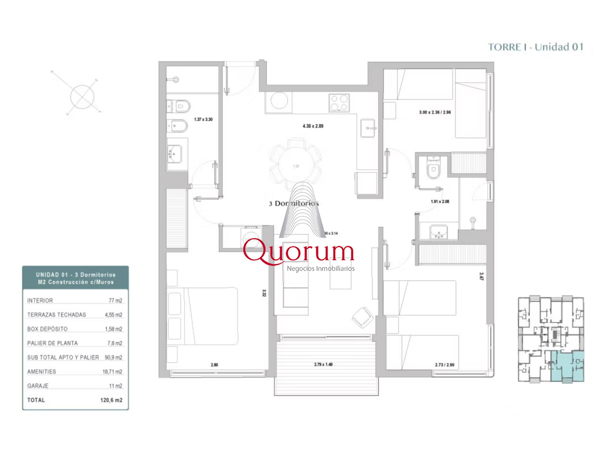 Apartamento ID.532 - Venta Apartamento en Punta del Este Sea Garden Zona Roosevelt