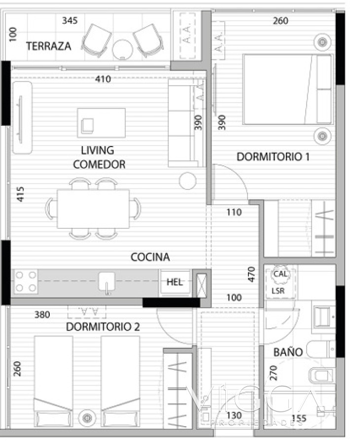Apartamento ID.236 - Apartamento en venta dos dormitorios Roosevelt