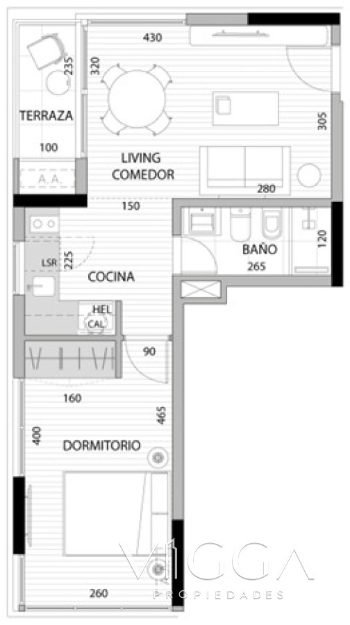 Apartamento ID.238 - Apartamento en venta 1 dormitorios Roosevelt