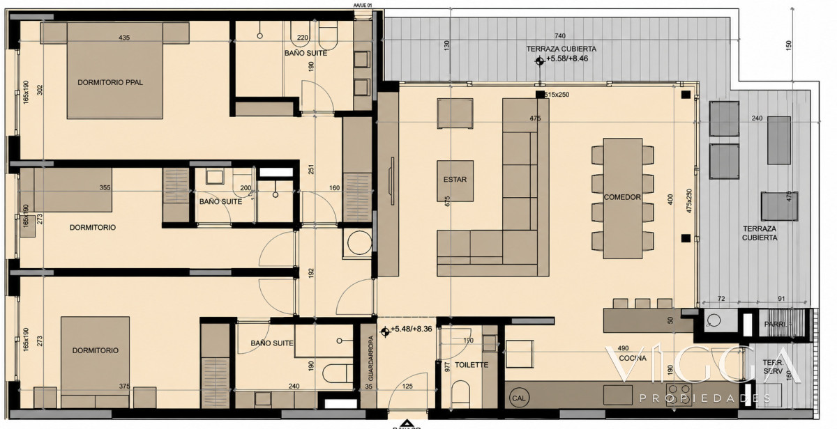 Apartamento ID.381/ - Venta apartamento tres dormitorios Punta del Este