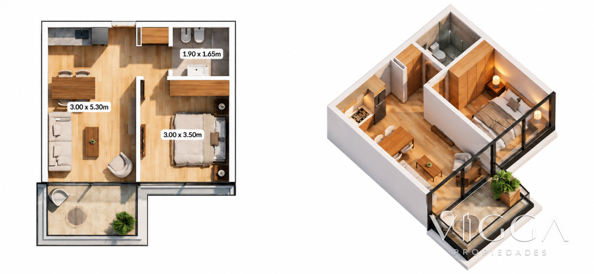 Apartamento ID.348 - Apartamento en venta 1 dormitorios Punta del Este
