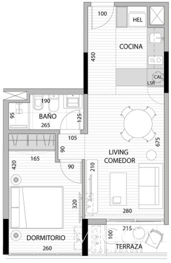 Apartamento ID.242/ - Apartamento en venta 1 dormitorios Roosevelt