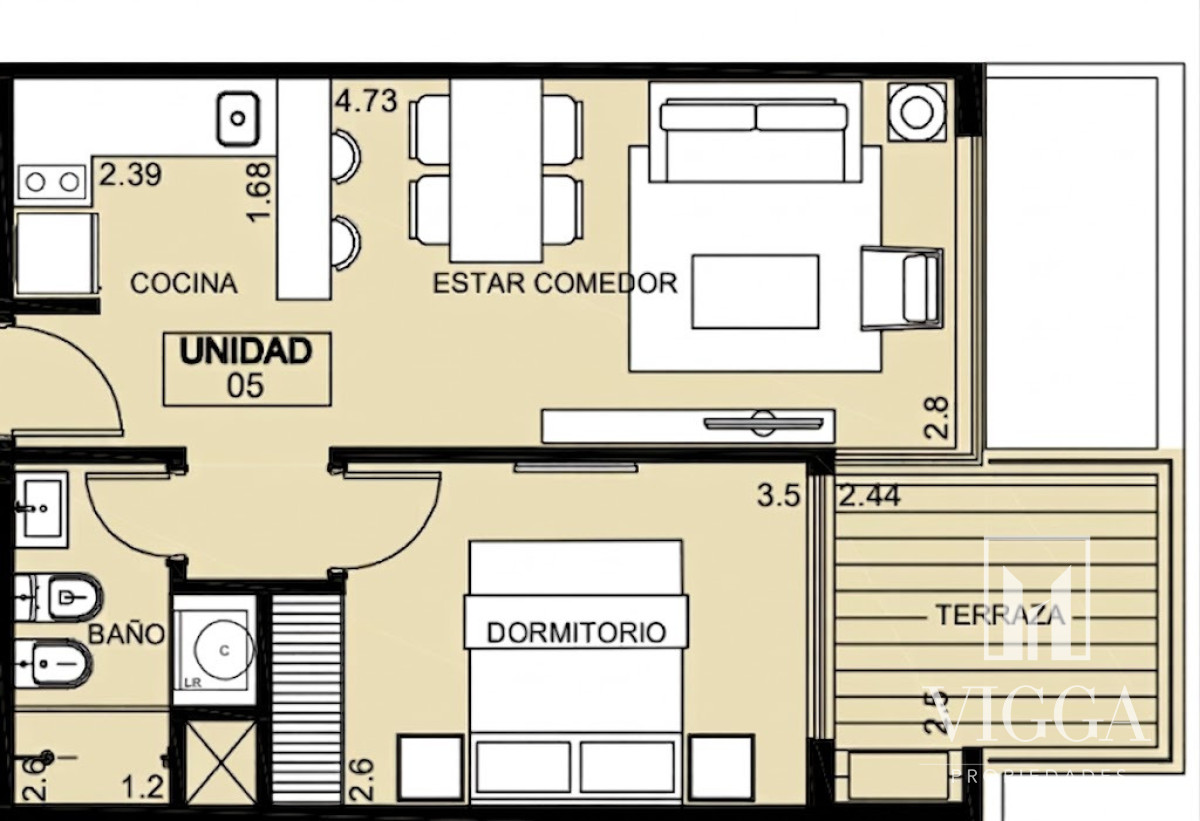 Apartamento ID.185 - Apartamento en venta 1 dormitorios Punta del Este