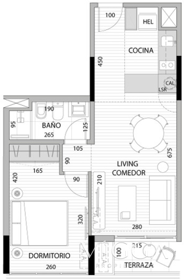 Apartamento ID.243/ - Apartamento en venta 1 dormitorios Roosevelt
