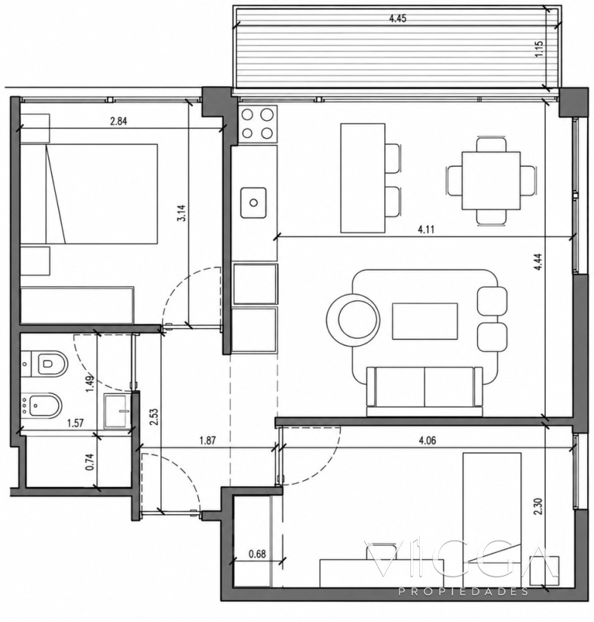 Apartamento ID.274 - Venta apartamento dos dormitorios La Blanqueada