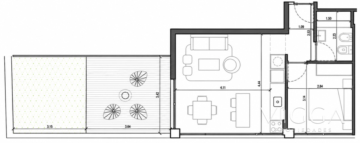 Apartamento ID.278 - Venta apartamento 1 dormitorio La Blanqueada 